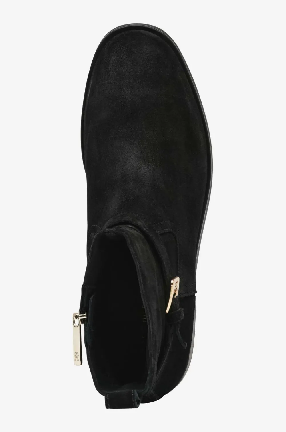 Tommy Hilfiger Boots TH Buckle Riding Suede Bootie Black Best
