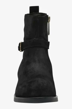 Tommy Hilfiger Boots TH Buckle Riding Suede Bootie Black Best