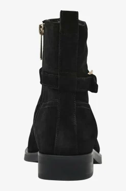Tommy Hilfiger Boots TH Buckle Riding Suede Bootie Black Best