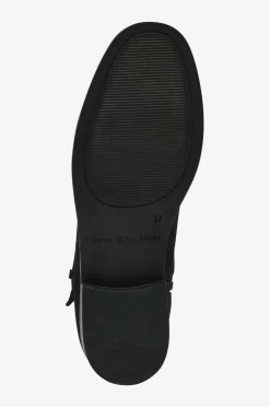 Tommy Hilfiger Boots TH Buckle Riding Suede Bootie Black Best