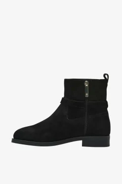 Tommy Hilfiger Boots TH Buckle Riding Suede Bootie Black Best