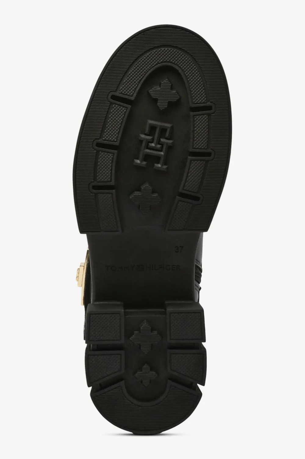 Tommy Hilfiger Boots Biker Leather Black Discount