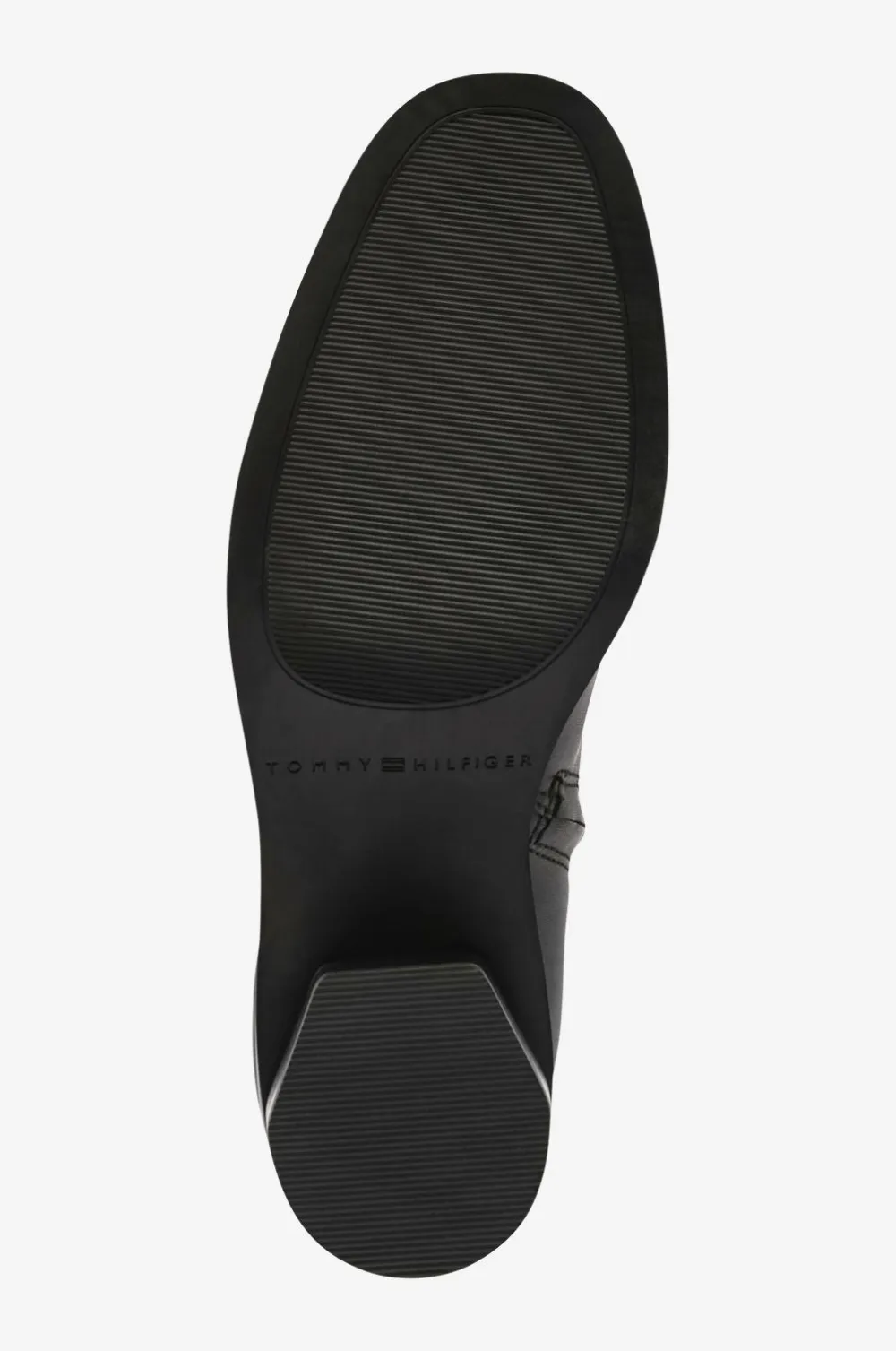 Tommy Hilfiger Boots TH Buckle Riding Mid Heel Black Clearance
