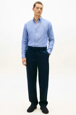 Tommy Hilfiger Skjorter>Skjorte Brushed Linen Twill RF Shirt Bold blue