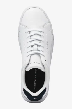 Tommy Hilfiger Espadriller|Sneakers>Sneakers TH Court Lth Detail Ess White/desert sky
