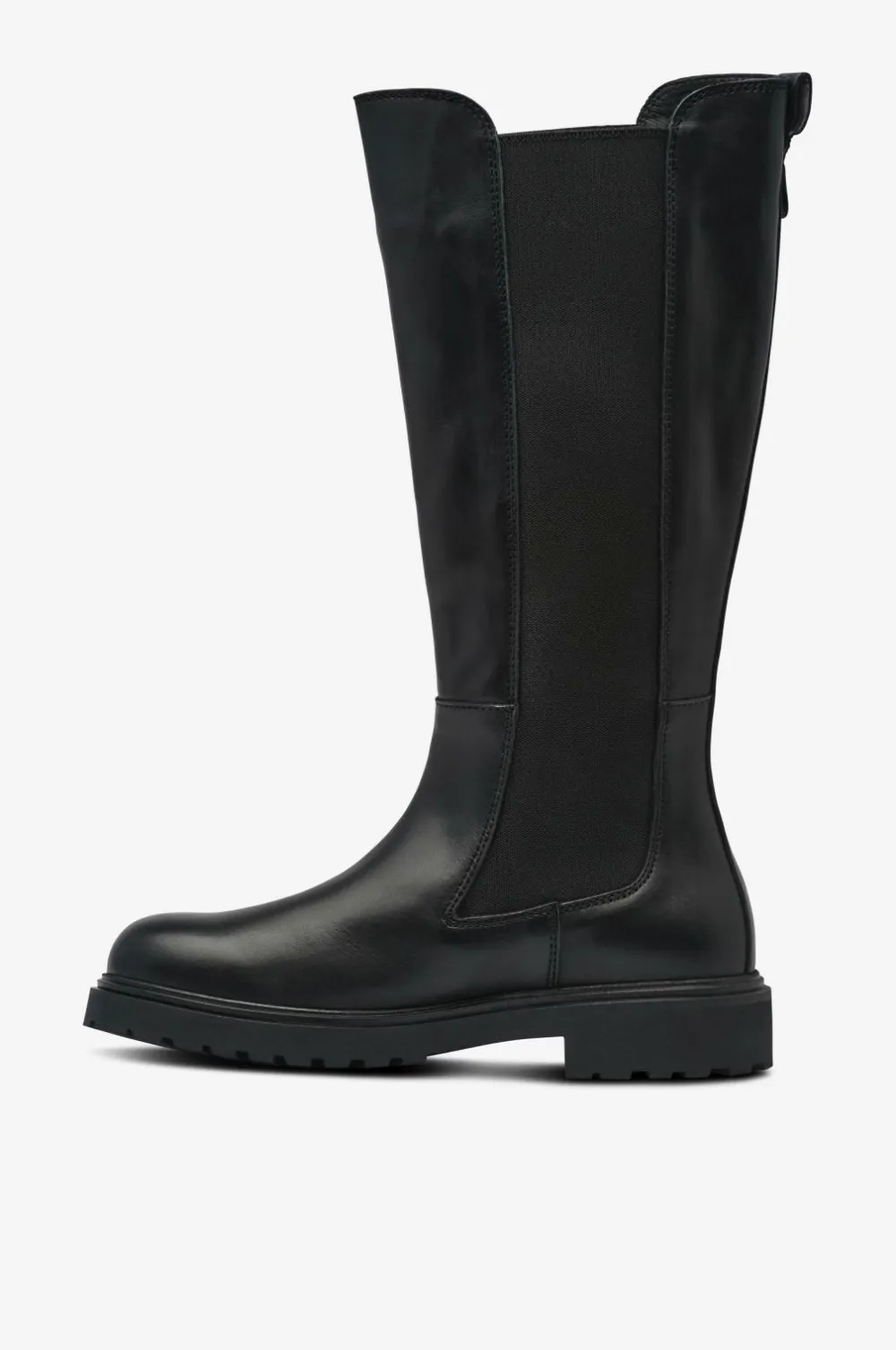 Tommy Hilfiger Støvler TH Lthr Cleated Long Boot Black Clearance