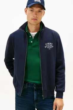 Tommy Hilfiger Sweatshirt Hilfiger Arch Stand Collar Zip Desert sky