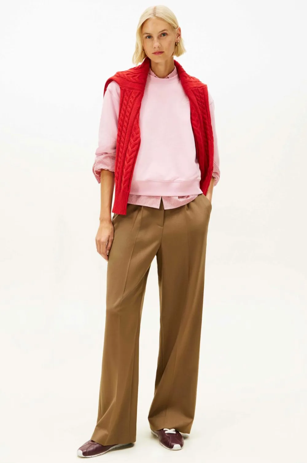 Tommy Hilfiger Sweatshirts & Hoodies>Sweatshirt TH Script Reg Terry Bonita pink