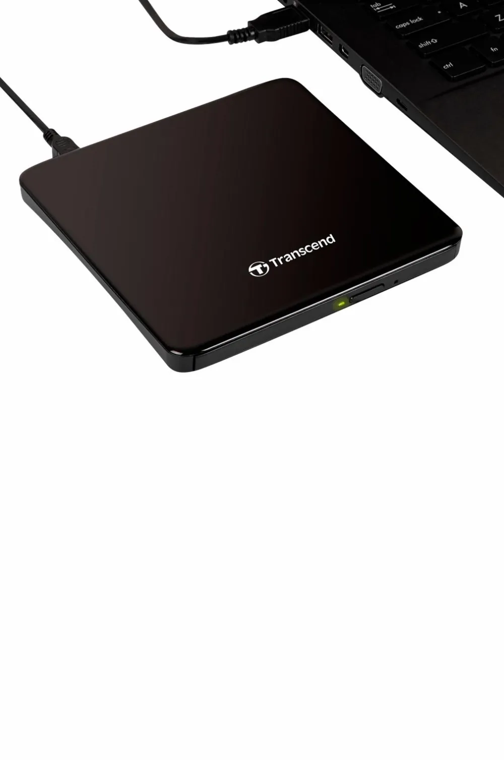 Transcend Ekstern Slim CD/DVD Brænder (TS8XDVDS-K) Best