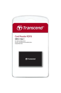 Transcend Computertilbehør> Multi kortlæser f8 usb 3.0 sort