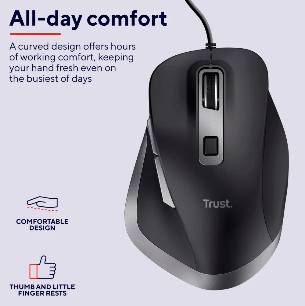 Trust Computertilbehør>Fyda Mus Eco No color