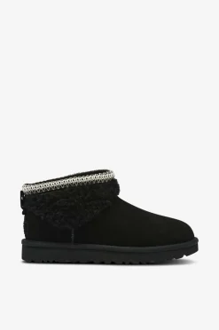 UGG Boots W Classic Ultra Mini Maxi Curly Black Discount