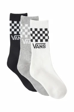Vans Strømper Classic Check Crew 3-pak Black/white Best