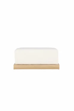 Venture Home Puffer & Fodskamler>Ottoman Ivy Hvid