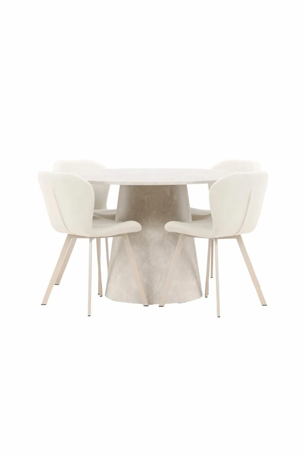 Venture Home Spisebord Lanzo med Lilja-stol Beige Outlet