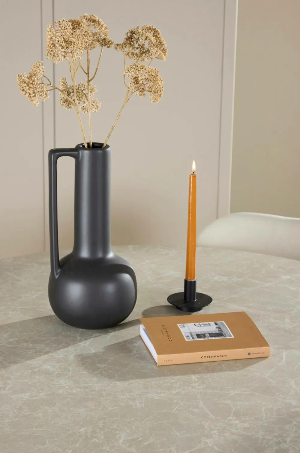 Venture Home Spisebord Lanzo med Lilja-stol Beige Outlet