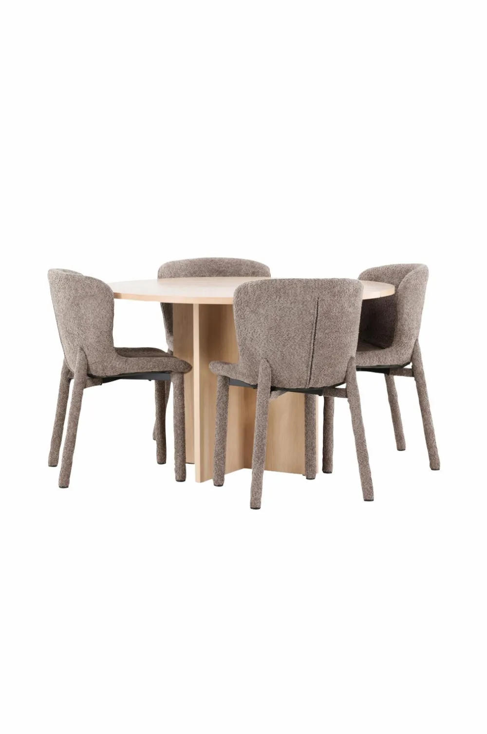 Venture Home Spisebord Strada med Astoria-stol Brun