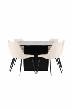 Venture Home Spisegrupper>Spisebord Strada med stol Night Beige