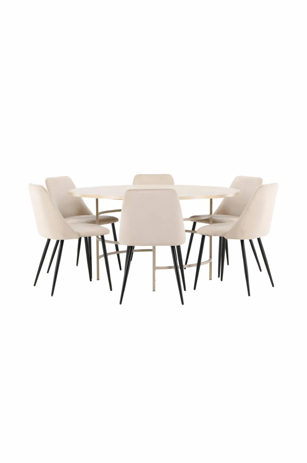 Venture Home Spisebord Copenhagen med stol Night Beige Online