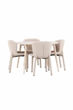 Venture Home Spisebord Flora med Astoria-stol Beige Sale