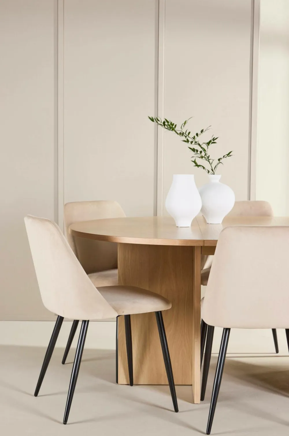 Venture Home Spisebord Strada med stol Night Beige Sale