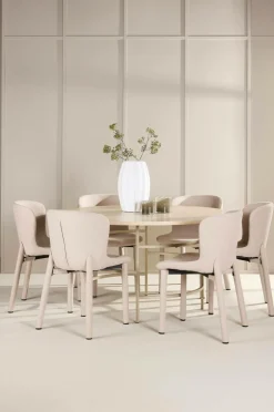 Venture Home Spisebord Copenhagen med Astoria-stol Beige Online