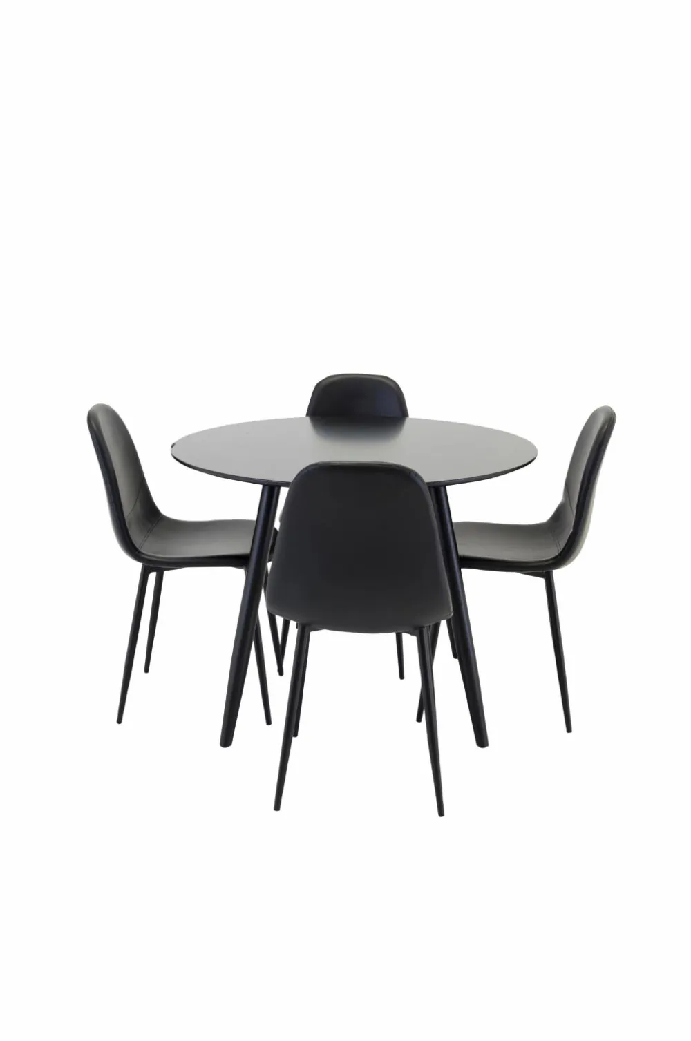 Venture Home Spisebordssæt Plaza med stole Polar Sort Sale