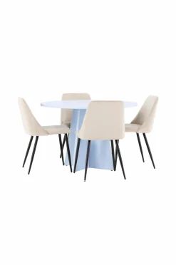 Venture Home Spisebord Bootcut med stol Night Beige Discount