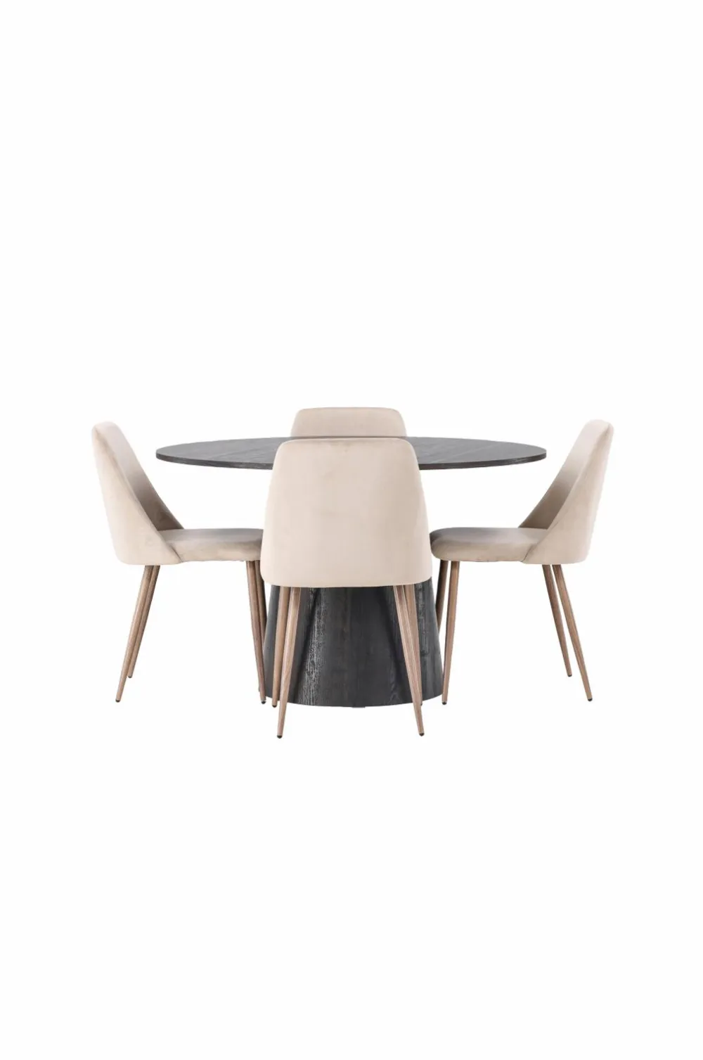 Venture Home Spisegrupper>Spisegruppe Lanzo med 4 stole Night Black