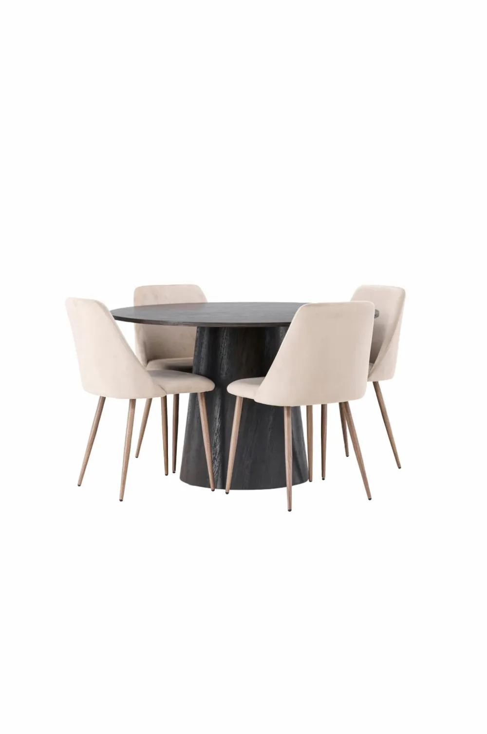 Venture Home Spisegrupper>Spisegruppe Lanzo med 4 stole Night Black