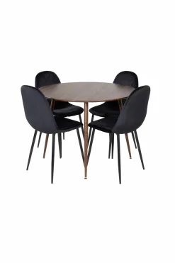 Venture Home Spisegrupper>Spisegruppe Plaza med 4 stole Polar Walnut