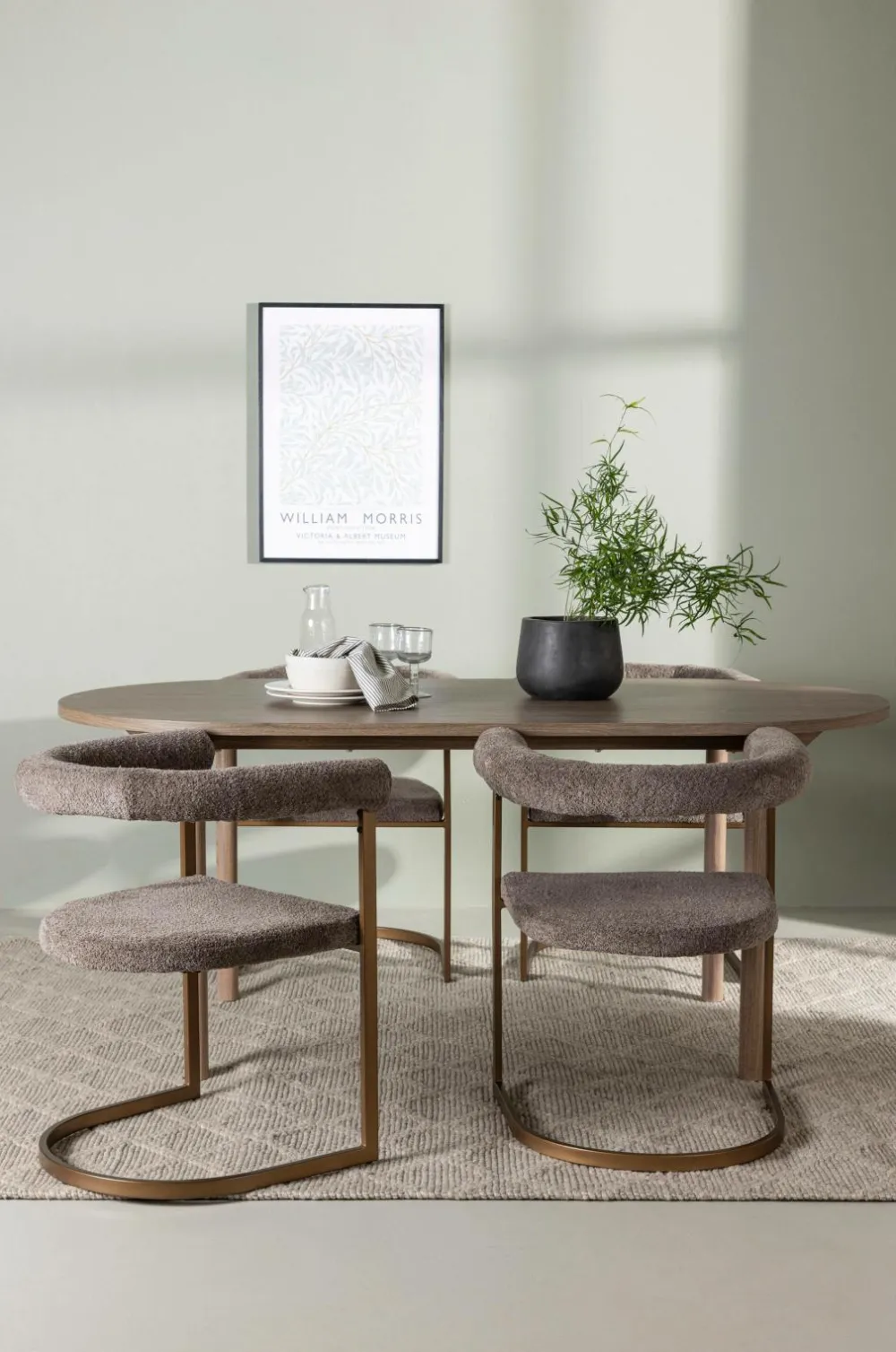 Venture Home Spisegrupper>Spisegruppe Andy med stole Morning Brun