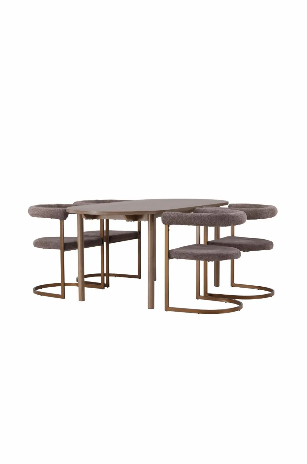 Venture Home Spisegrupper>Spisegruppe Andy med stole Morning Brun