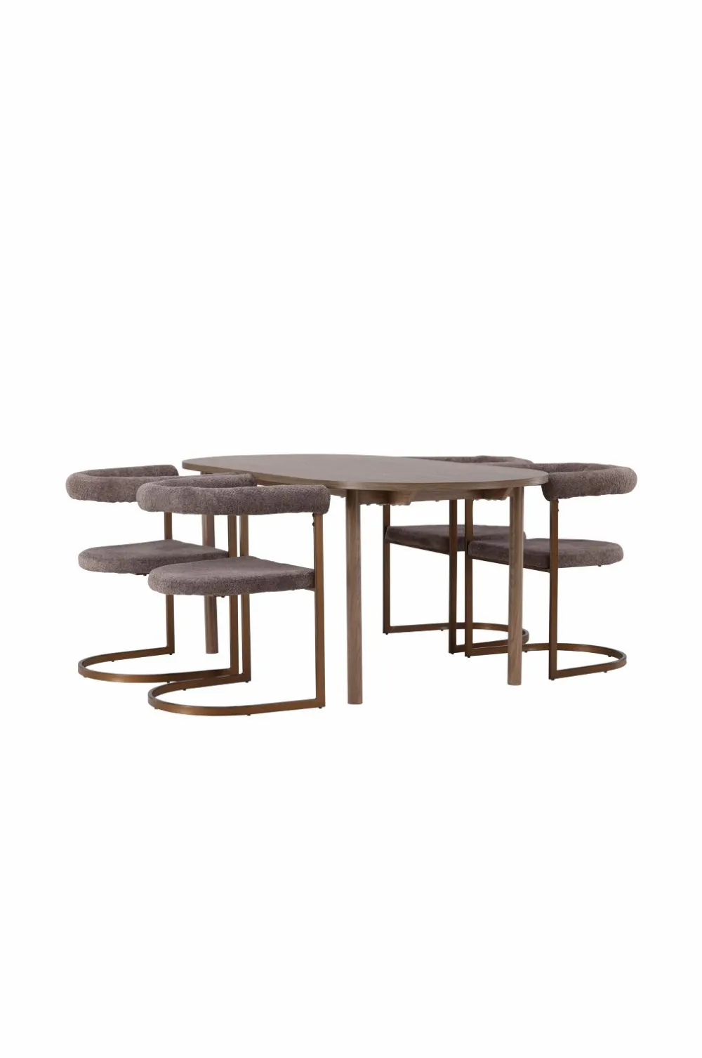 Venture Home Spisegrupper>Spisegruppe Andy med stole Morning Brun