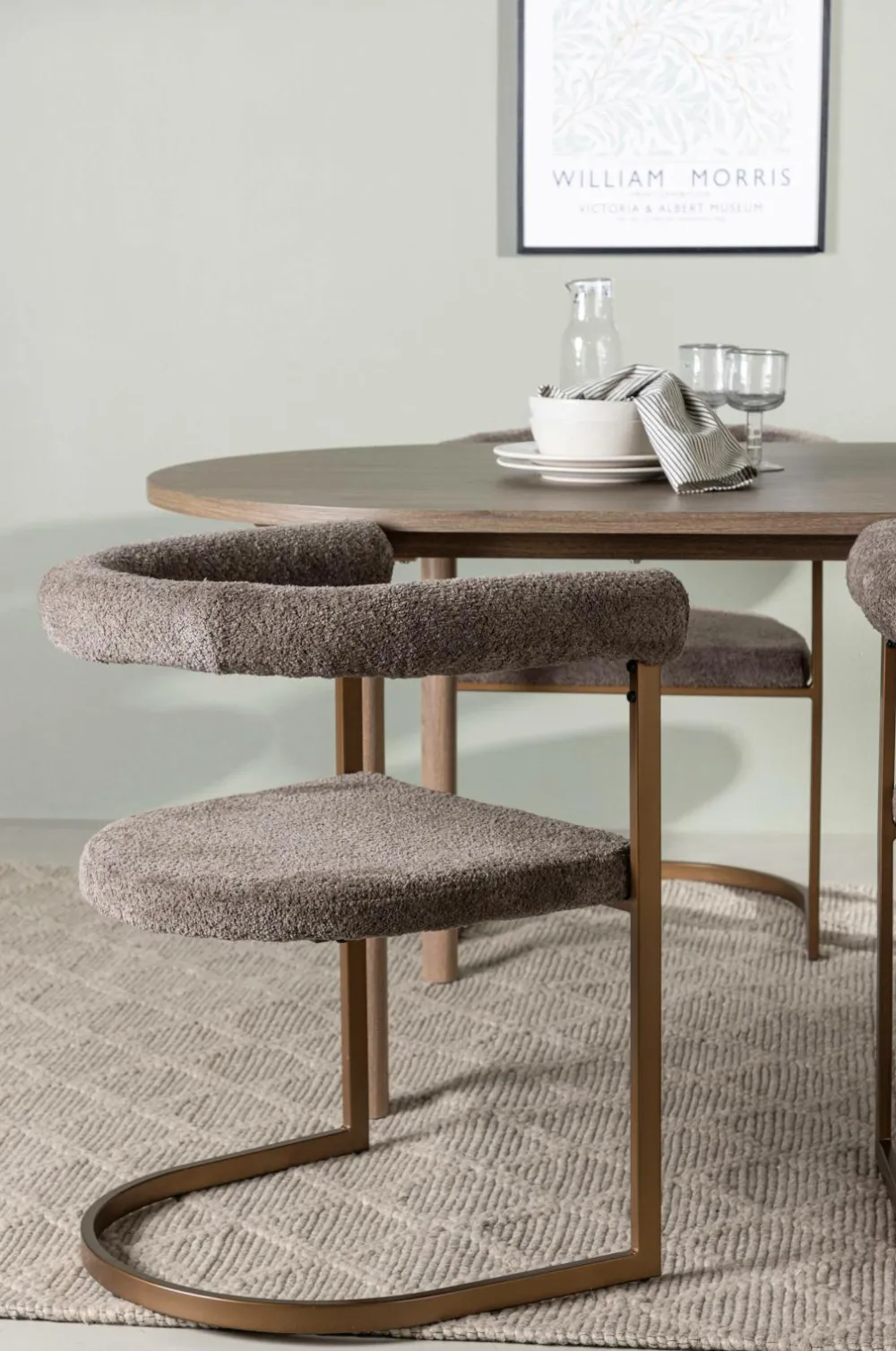 Venture Home Spisegrupper>Spisegruppe Andy med stole Morning Brun
