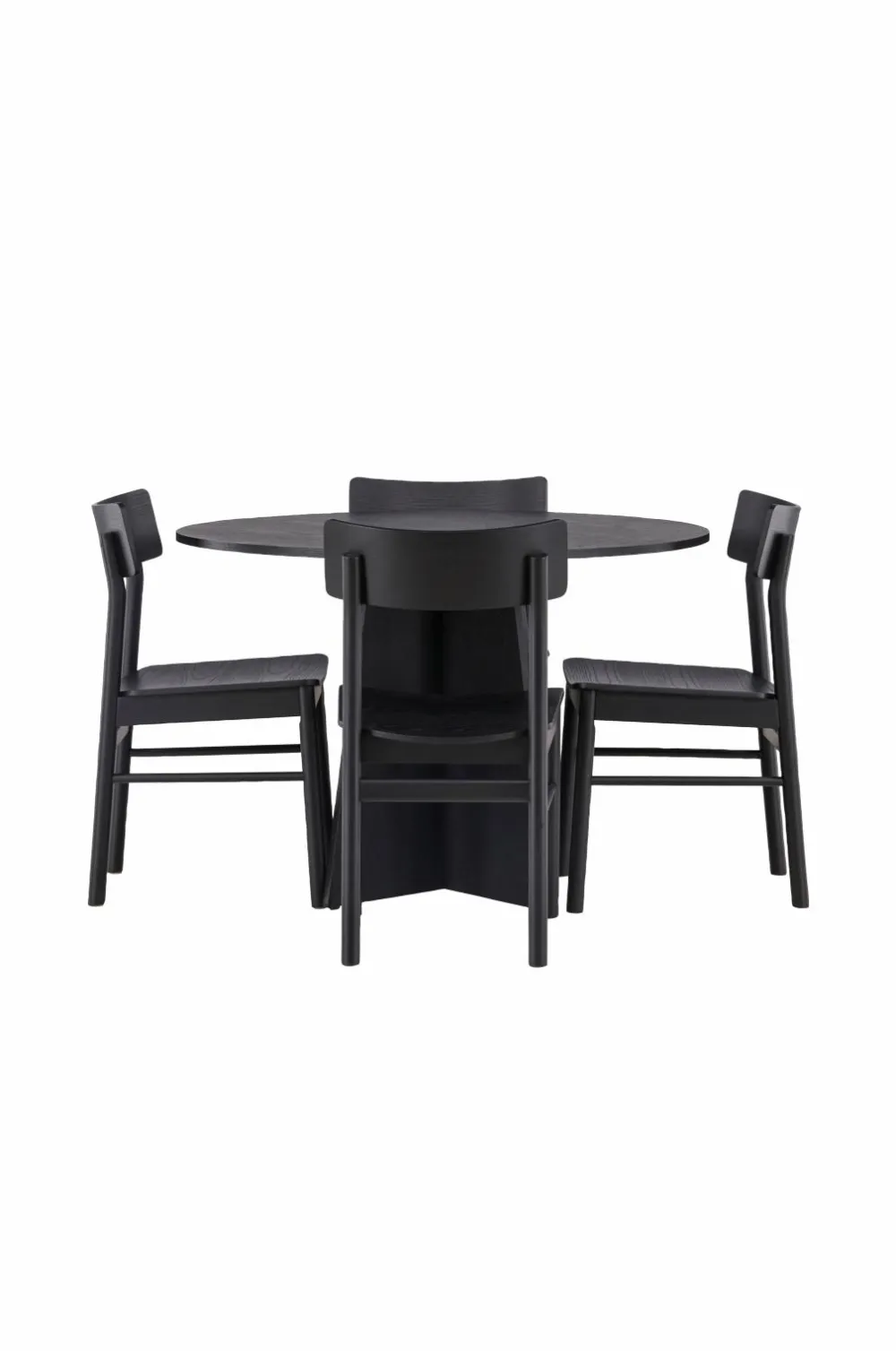 Venture Home Spisegrupper>Spisegruppe Bootcut Round og stolene Montros Sort