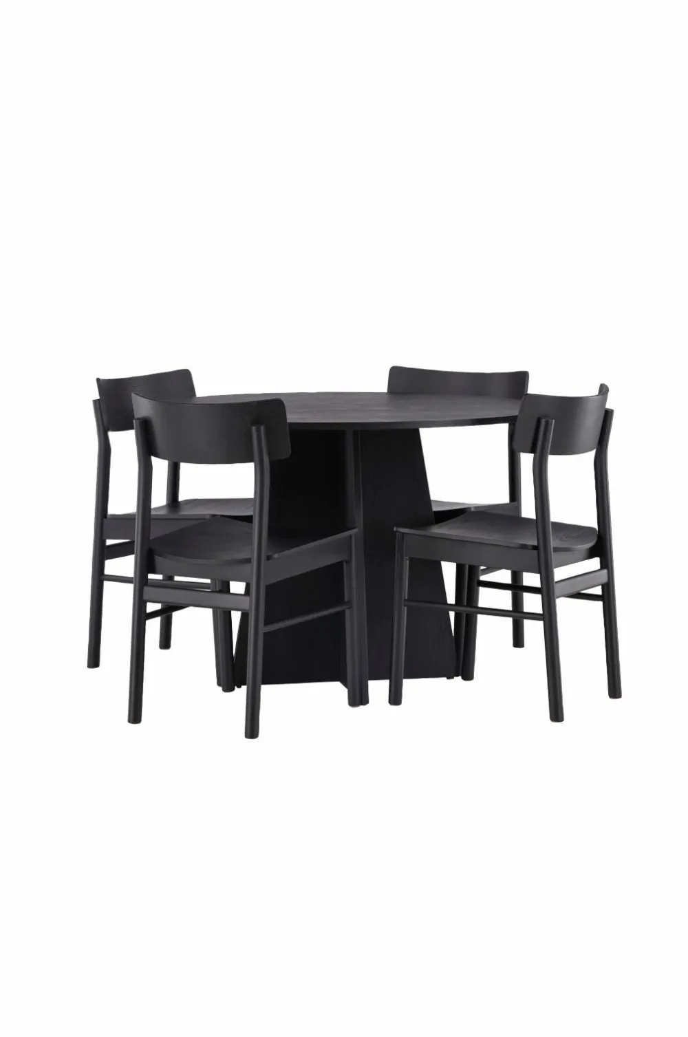 Venture Home Spisegrupper>Spisegruppe Bootcut Round og stolene Montros Sort