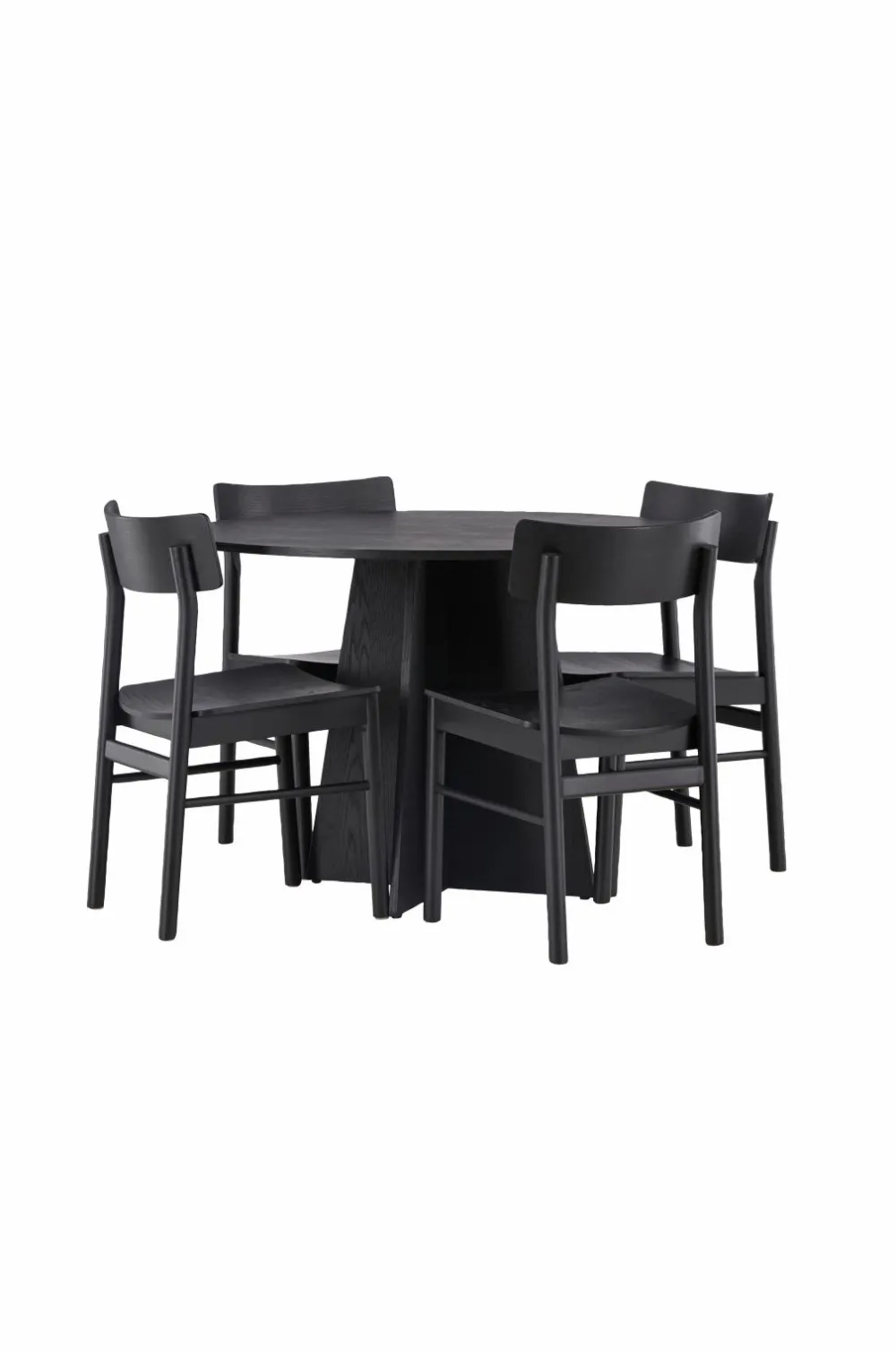 Venture Home Spisegrupper>Spisegruppe Bootcut Round og stolene Montros Sort