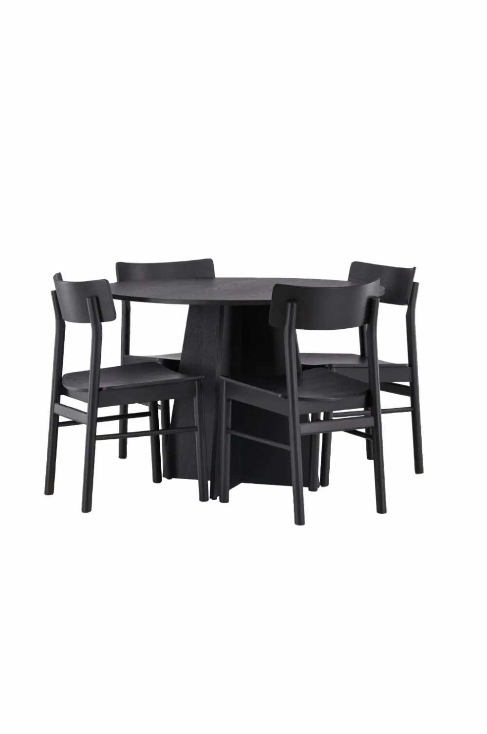 Venture Home Spisegrupper>Spisegruppe Bootcut Round og stolene Montros Sort