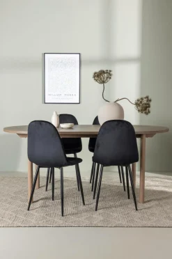 Venture Home Spisegrupper>Spisegruppe Andy med stole Polar Sort