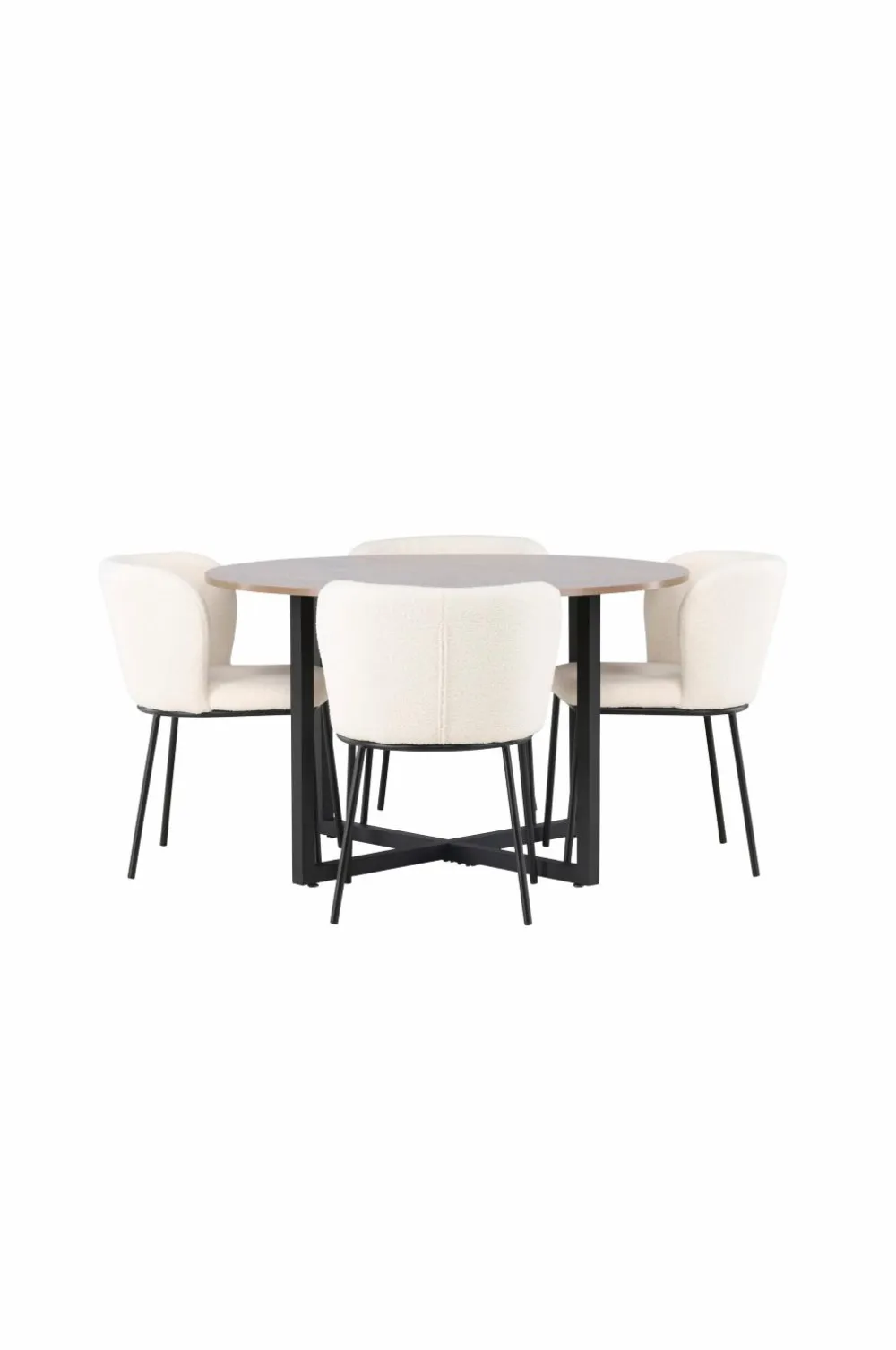 Venture Home Spisegrupper>Spisegruppe Durango med 4 stk. stole Edina White