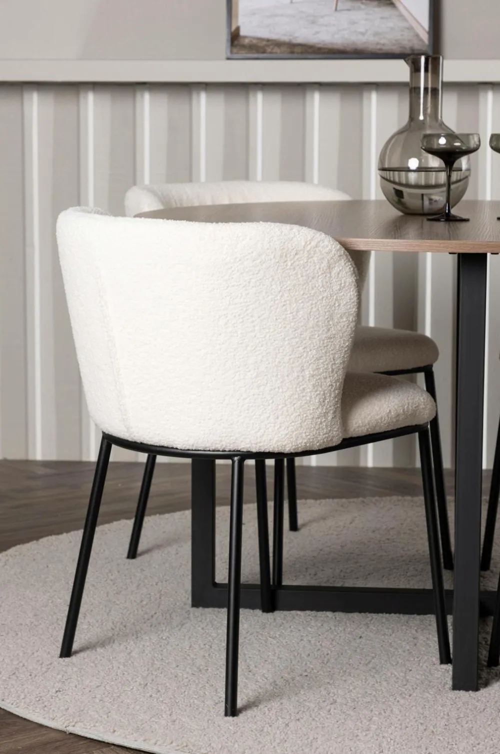Venture Home Spisegrupper>Spisegruppe Durango med 4 stk. stole Edina White
