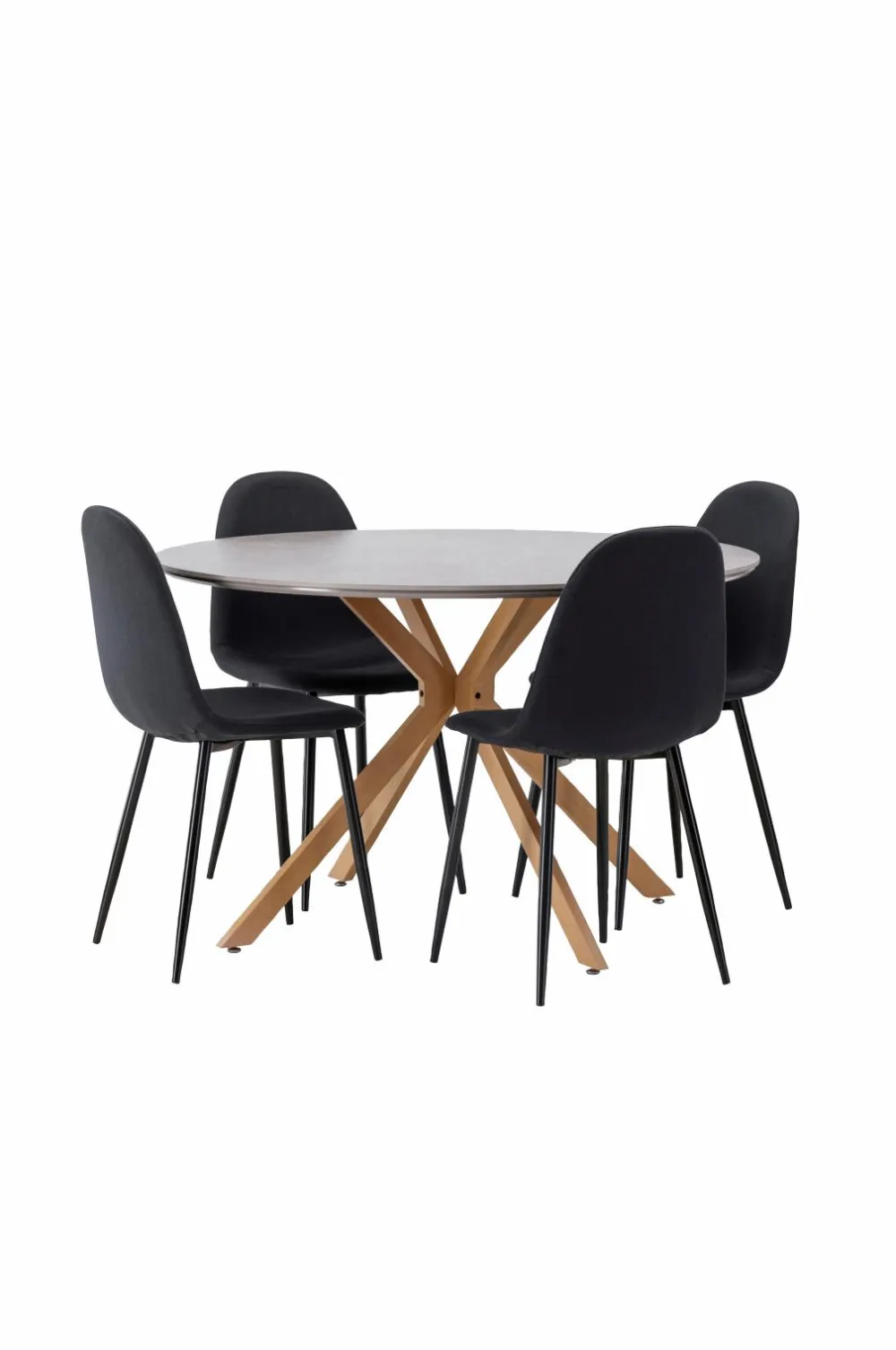 Venture Home Spisegrupper>Spisegruppe Piazza og stolene Polar Sort