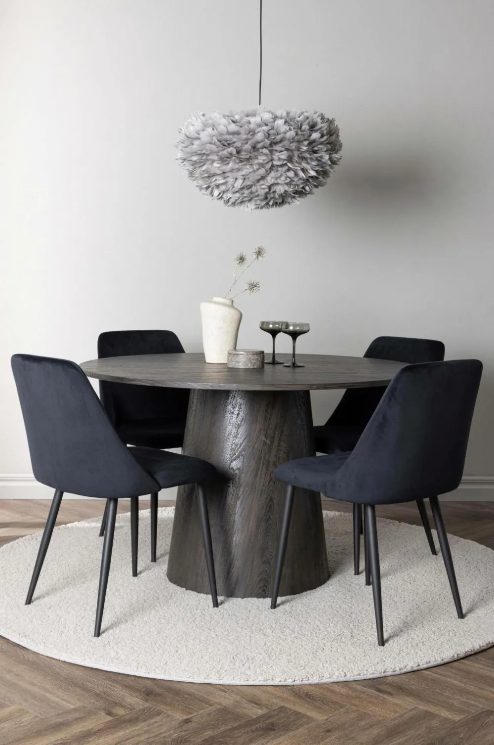 Venture Home Spisegrupper>Spisegruppe Lanzo med 4 stole Night Black