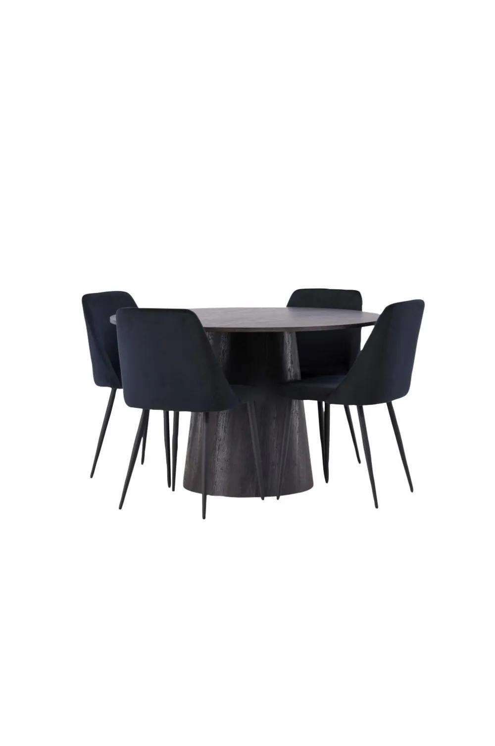 Venture Home Spisegrupper>Spisegruppe Lanzo med 4 stole Night Black
