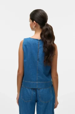 Vero Moda Denimvest vmJessica SL Denim Top Vi3493 Light blue denim Hot
