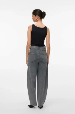 Vero Moda Jeans vmBillie HR Barrel Ank Rhine Medium grey denim Outlet