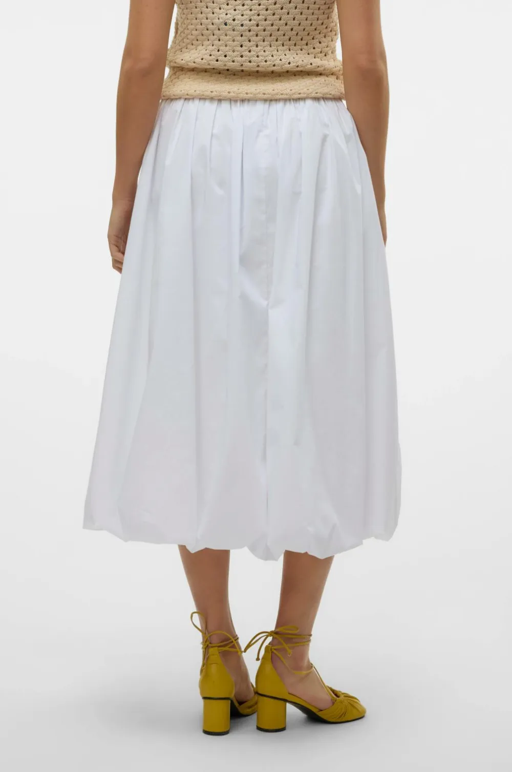 Vero Moda Nederdel vmFriba MW 7/8 Balloon Skirt Wvn GA Snow white Online