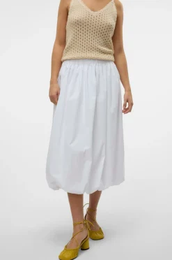 Vero Moda Nederdel vmFriba MW 7/8 Balloon Skirt Wvn GA Snow white Online