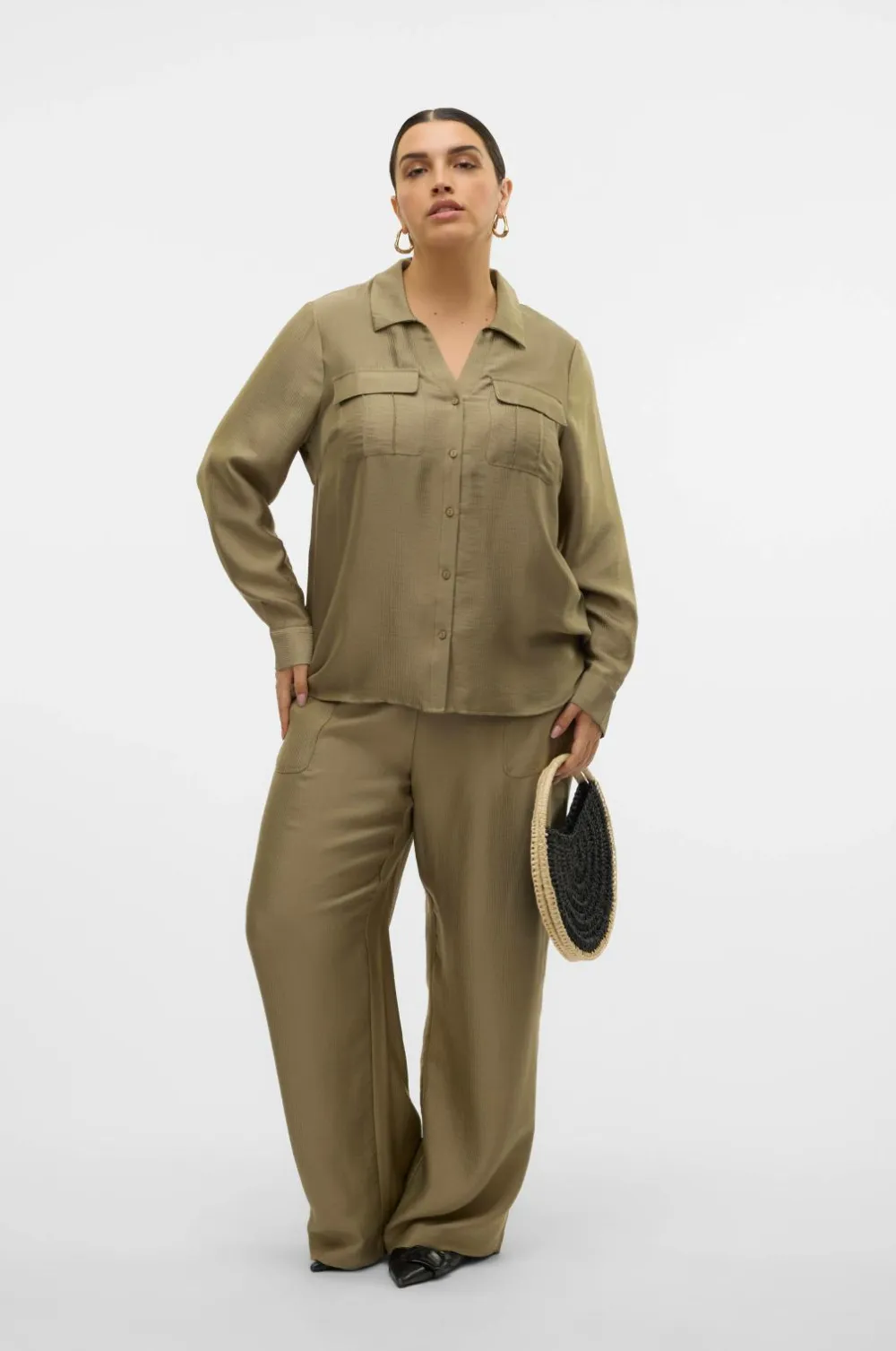 Vero Moda Curve Bukser vmcToma HW Straight Mermaid Discount